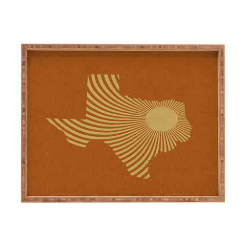 Sombrero Inc Texas Sun Rectangular Tray