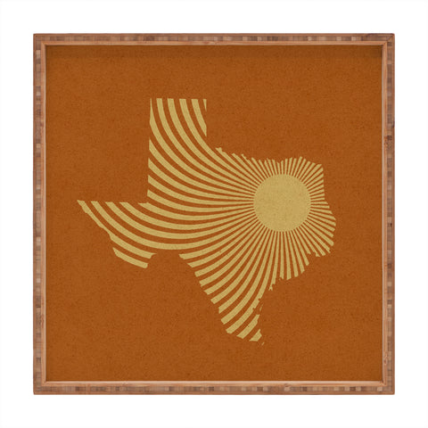 Sombrero Inc Texas Sun Square Tray
