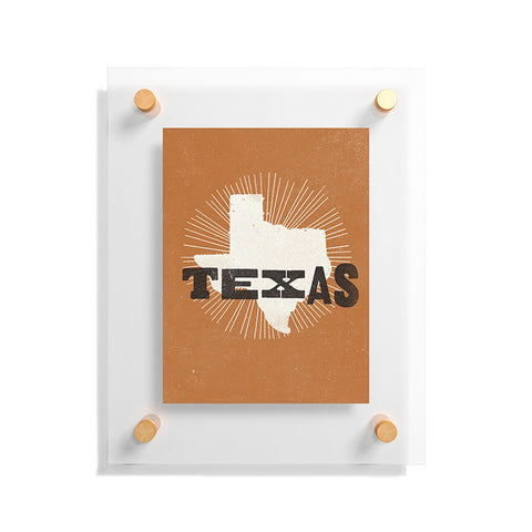 Sombrero Inc The Lone Star State Floating Acrylic Print