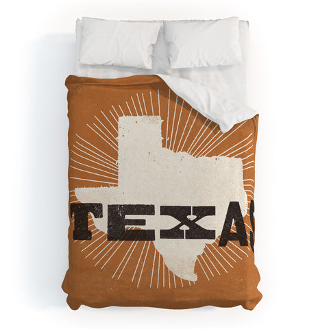 Sombrero Inc The Lone Star State Duvet Cover