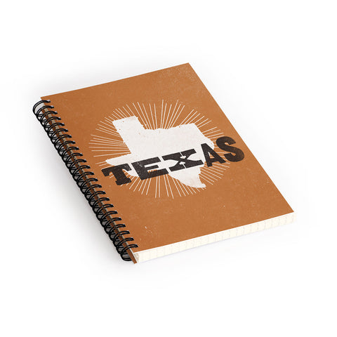 Sombrero Inc The Lone Star State Spiral Notebook
