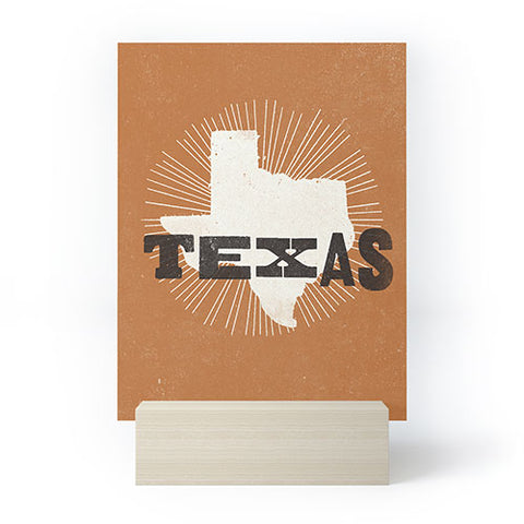 Sombrero Inc The Lone Star State Mini Art Print