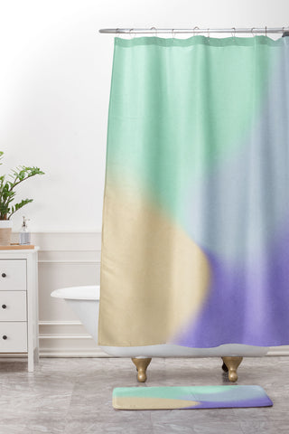 Sombrero Inc Tranquil Sea Shower Curtain And Mat