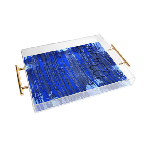 Sophia Buddenhagen Blue Numbers Acrylic Tray