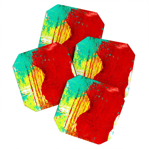 Sophia Buddenhagen Bright Red 1 Coaster Set