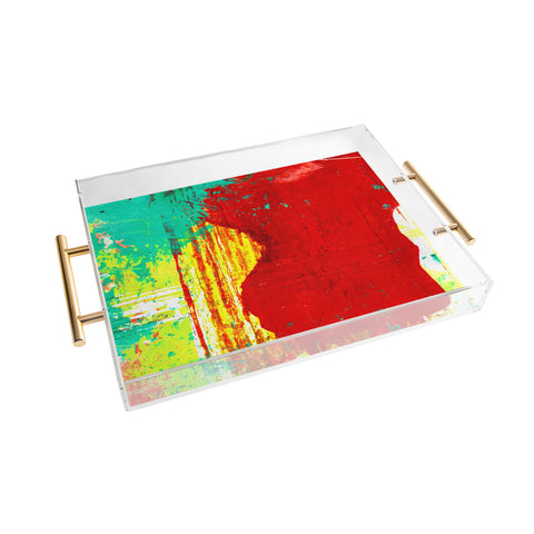 Sophia Buddenhagen Bright Red 1 Acrylic Tray