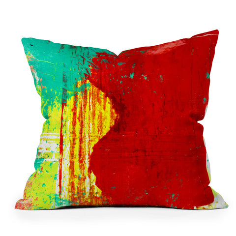 Sophia Buddenhagen Bright Red 1 Outdoor Throw Pillow