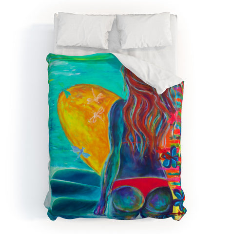 Sophia Buddenhagen Cheeky Surfer Duvet Cover