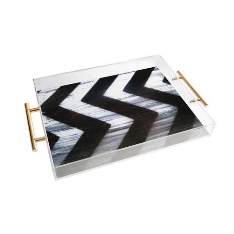 Sophia Buddenhagen Chevron 3 Acrylic Tray