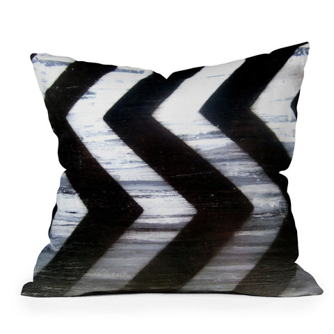 Sophia Buddenhagen Chevron 3 Outdoor Throw Pillow