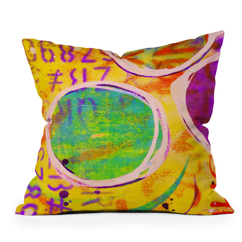 Sophia Buddenhagen Colored Circles Outdoor Throw Pillow