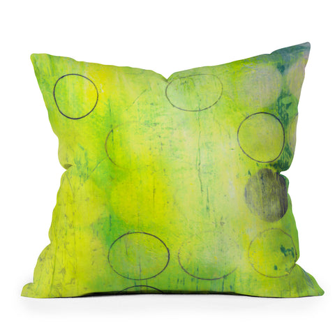 Sophia Buddenhagen Dream Yellow Outdoor Throw Pillow