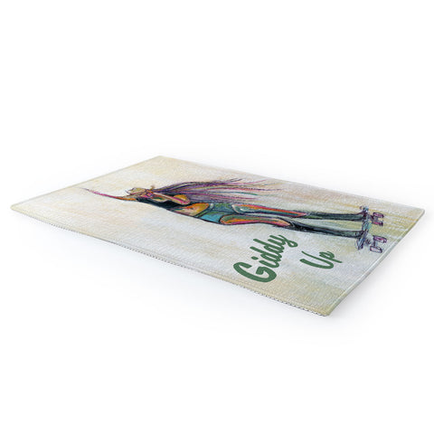Sophia Buddenhagen Giddy Up Skater Girl Area Rug