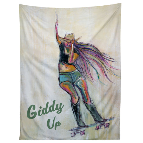 Sophia Buddenhagen Giddy Up Skater Girl Tapestry