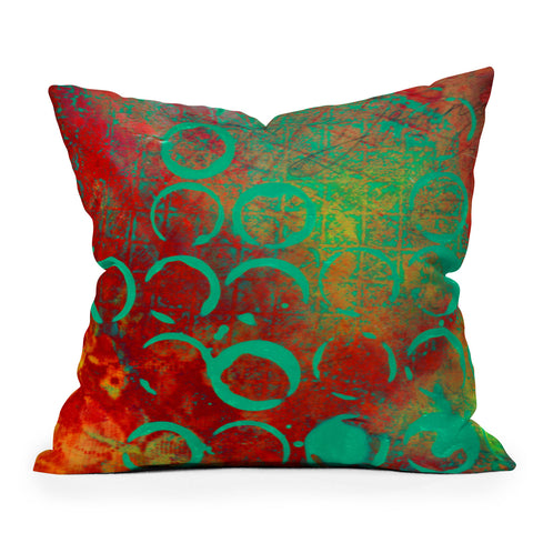 Sophia Buddenhagen Green Stains Outdoor Throw Pillow