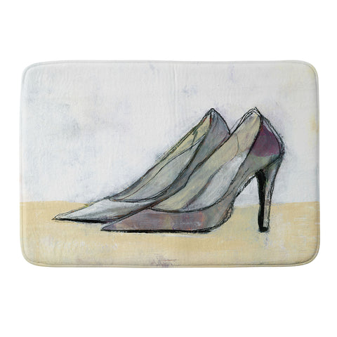 Sophia Buddenhagen Grey Stiletto Memory Foam Bath Mat