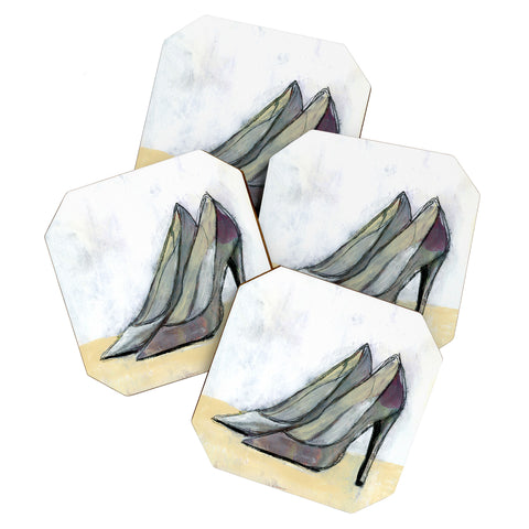 Sophia Buddenhagen Grey Stiletto Coaster Set
