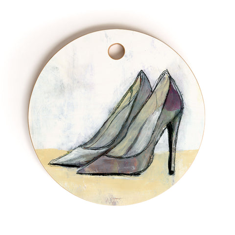 Sophia Buddenhagen Grey Stiletto Cutting Board Round