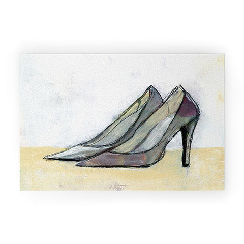 Sophia Buddenhagen Grey Stiletto Welcome Mat