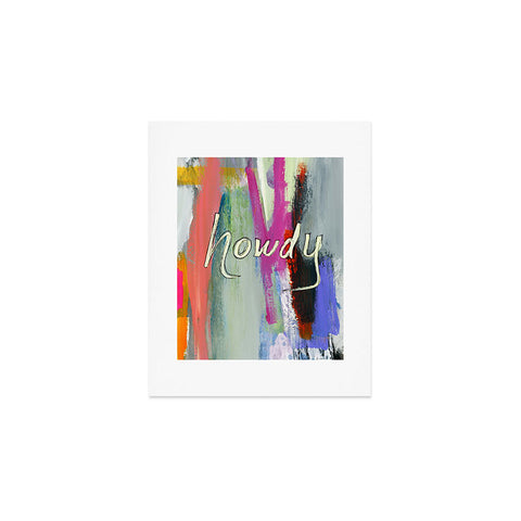 Sophia Buddenhagen Howdy Abstract Art Print