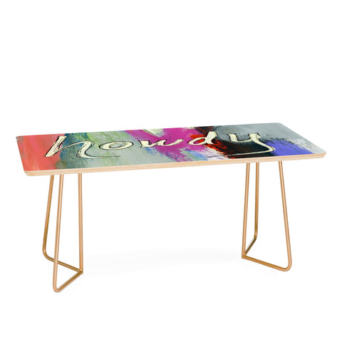 Sophia Buddenhagen Howdy Abstract Coffee Table