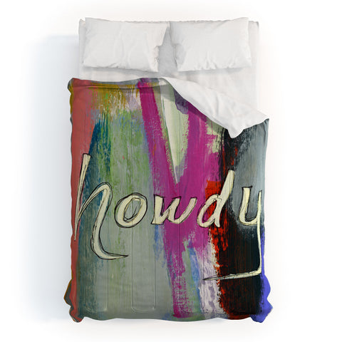 Sophia Buddenhagen Howdy Abstract Comforter