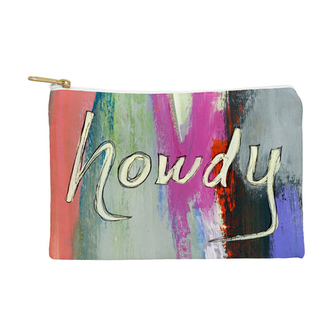 Sophia Buddenhagen Howdy Abstract Pouch