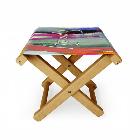 Sophia Buddenhagen Howdy Abstract Folding Stool