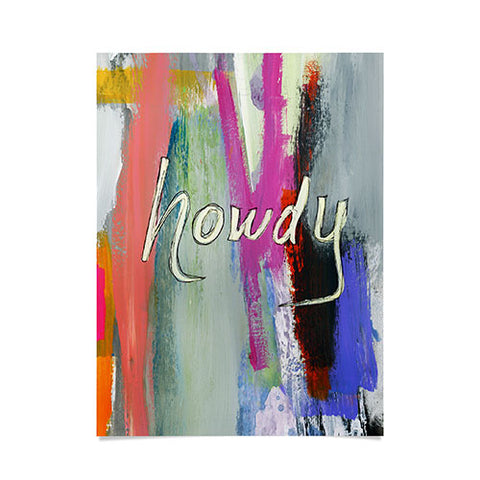 Sophia Buddenhagen Howdy Abstract Poster
