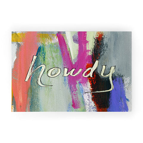 Sophia Buddenhagen Howdy Abstract Welcome Mat