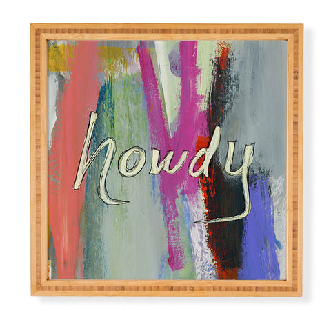 Sophia Buddenhagen Howdy Abstract Framed Wall Art