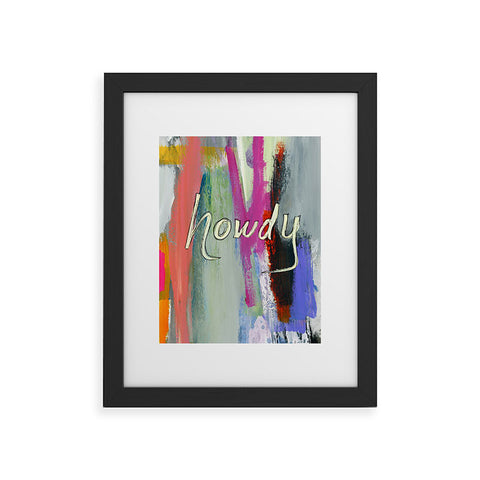 Sophia Buddenhagen Howdy Abstract Framed Art Print