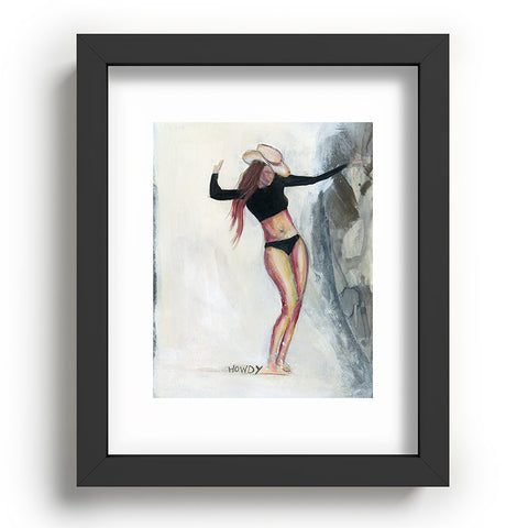 Sophia Buddenhagen Howdy Cowgirl Surfer Recessed Framing Rectangle