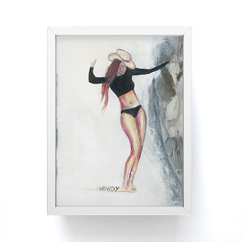 Sophia Buddenhagen Howdy Cowgirl Surfer Framed Mini Art Print