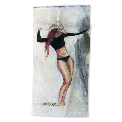 Sophia Buddenhagen Howdy Cowgirl Surfer Beach Towel