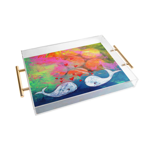 Sophia Buddenhagen I Whale Always Love You Acrylic Tray