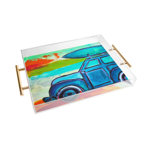 Sophia Buddenhagen Lets Go Surfing Acrylic Tray