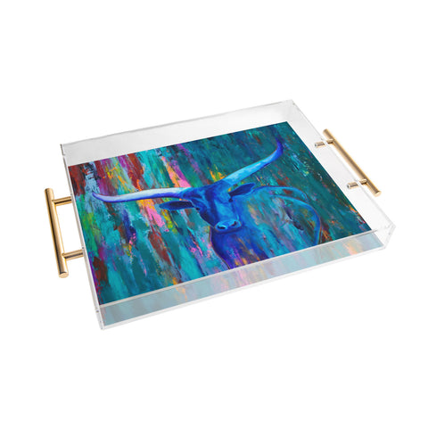 Sophia Buddenhagen Longhorn Blues Acrylic Tray