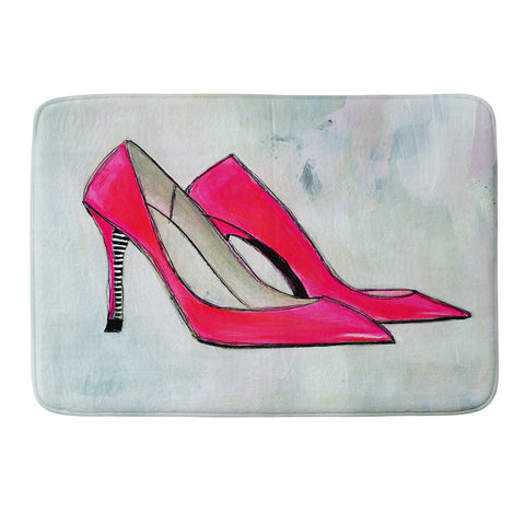 Sophia Buddenhagen Neon Walk Memory Foam Bath Mat