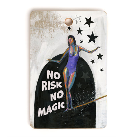 Sophia Buddenhagen No Risk No Magic Surfer Girl Cutting Board Rectangle