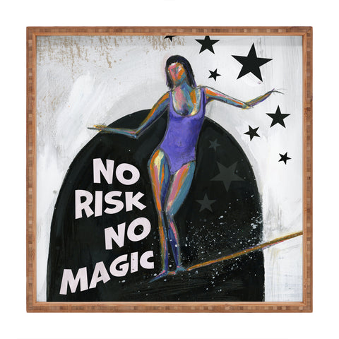 Sophia Buddenhagen No Risk No Magic Surfer Girl Square Tray