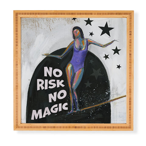 Sophia Buddenhagen No Risk No Magic Surfer Girl Framed Wall Art