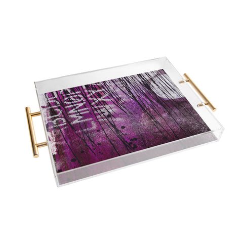 Sophia Buddenhagen Purple 1 Acrylic Tray