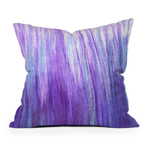 Sophia Buddenhagen Purple Stream Outdoor Throw Pillow
