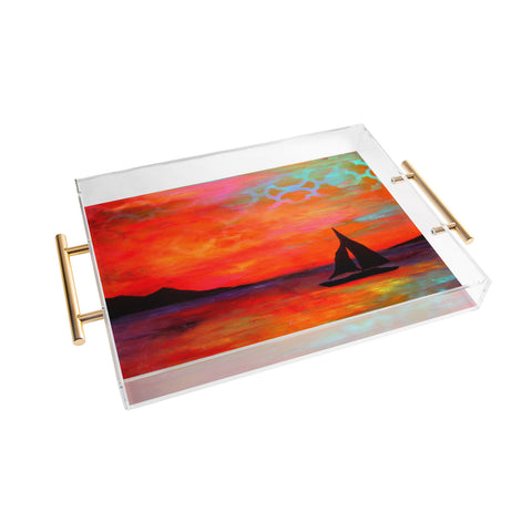 Sophia Buddenhagen Sail Away With Me Acrylic Tray