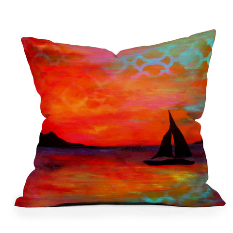 Sophia Buddenhagen Sail Away With Me Outdoor Throw Pillow