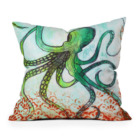 Sophia Buddenhagen The Octopus Outdoor Throw Pillow