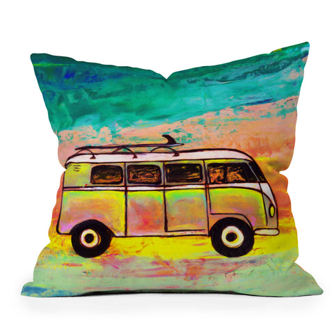 Sophia Buddenhagen Van Life Outdoor Throw Pillow