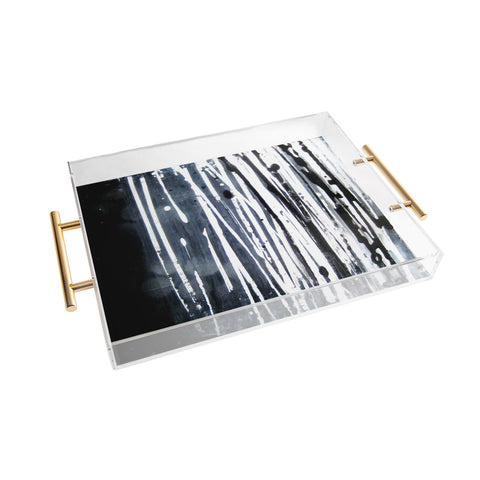 Sophia Buddenhagen White Lines Acrylic Tray