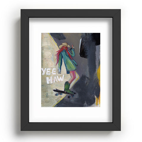 Sophia Buddenhagen Yee Haw Cowgirl Skater Recessed Framing Rectangle